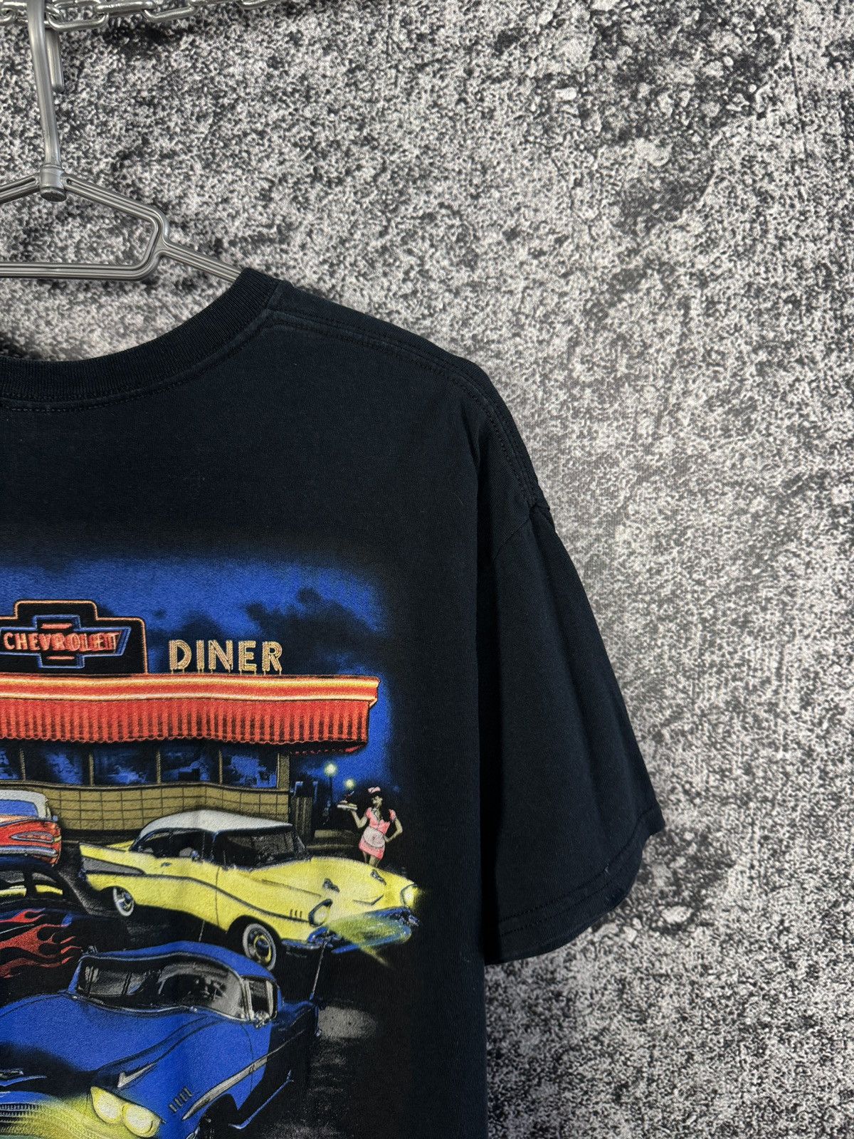 Vintage Vintage Tee Chevrolet Big Logo Lost In The 50s Car Racing Size US L / EU 52-54 / 3 - 11 Thumbnail