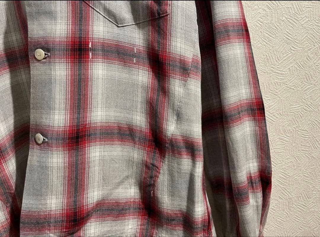 Number (N)ine Archive SS09 "The Lonesome Heroes" Plaid Camp Collar Shirt Size US M / EU 48-50 / 2 - 5 Thumbnail