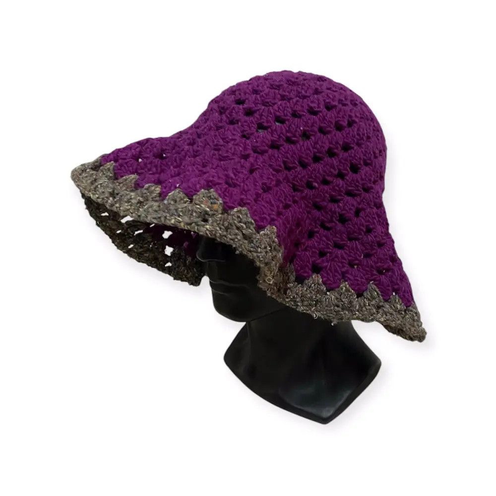 Japanese Brand Japanese Brand Rare Design Crochet Bucket Hat Size ONE SIZE - 1 Thumbnail