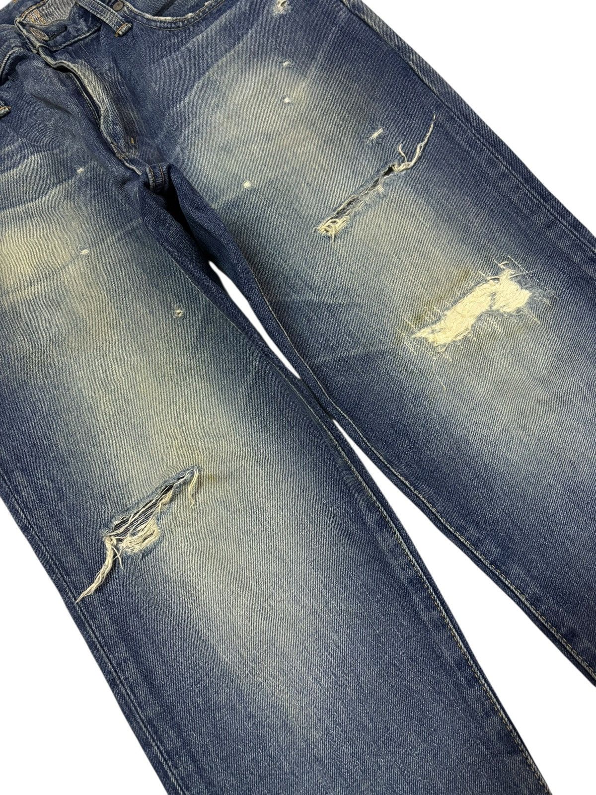 Vtg Edwin Japan 503 Distressed Jeans