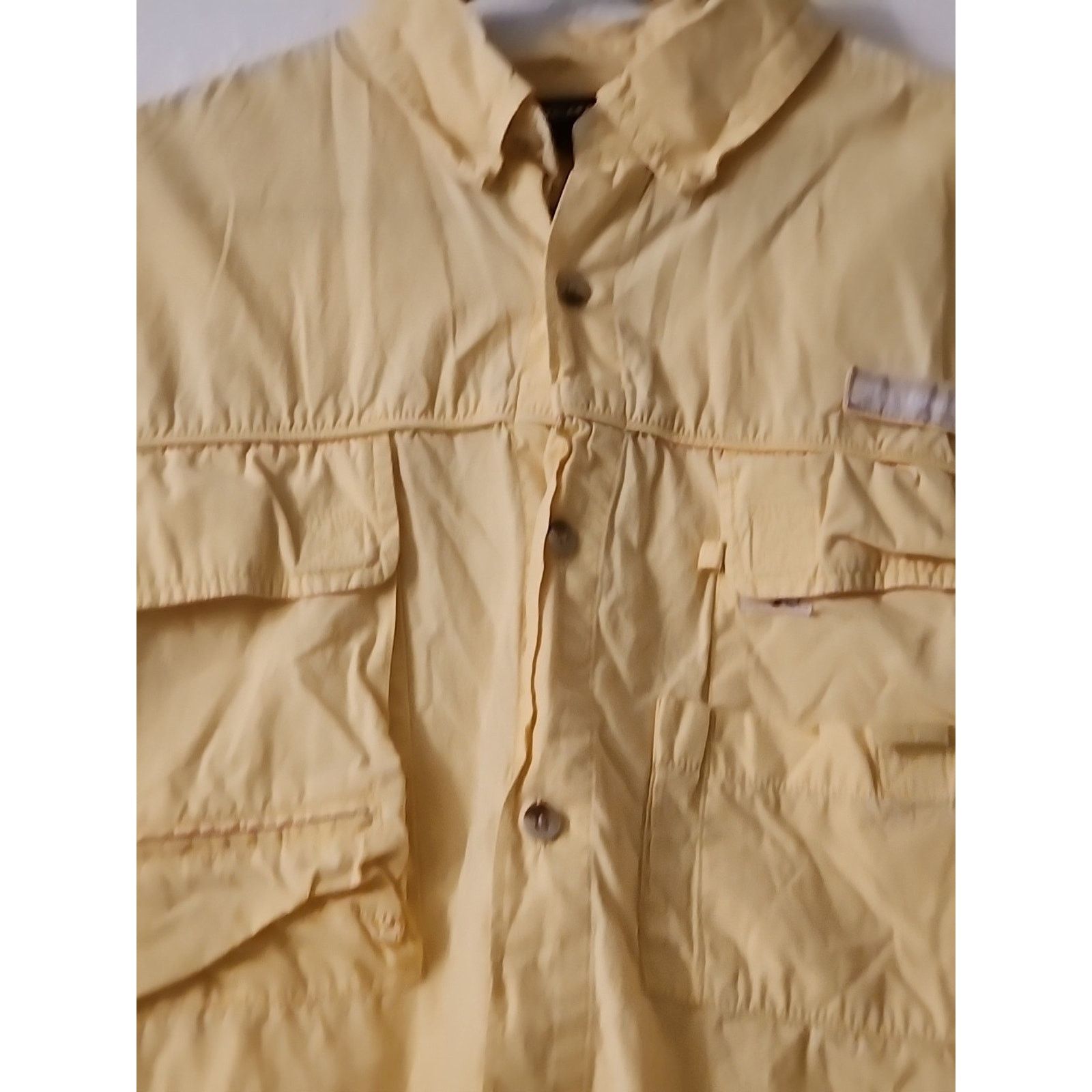 Reel Legends Reel Legends Shadester Short Sleeve Shirt Yellow Men's Sz L Size US L / EU 52-54 / 3 - 6 Thumbnail