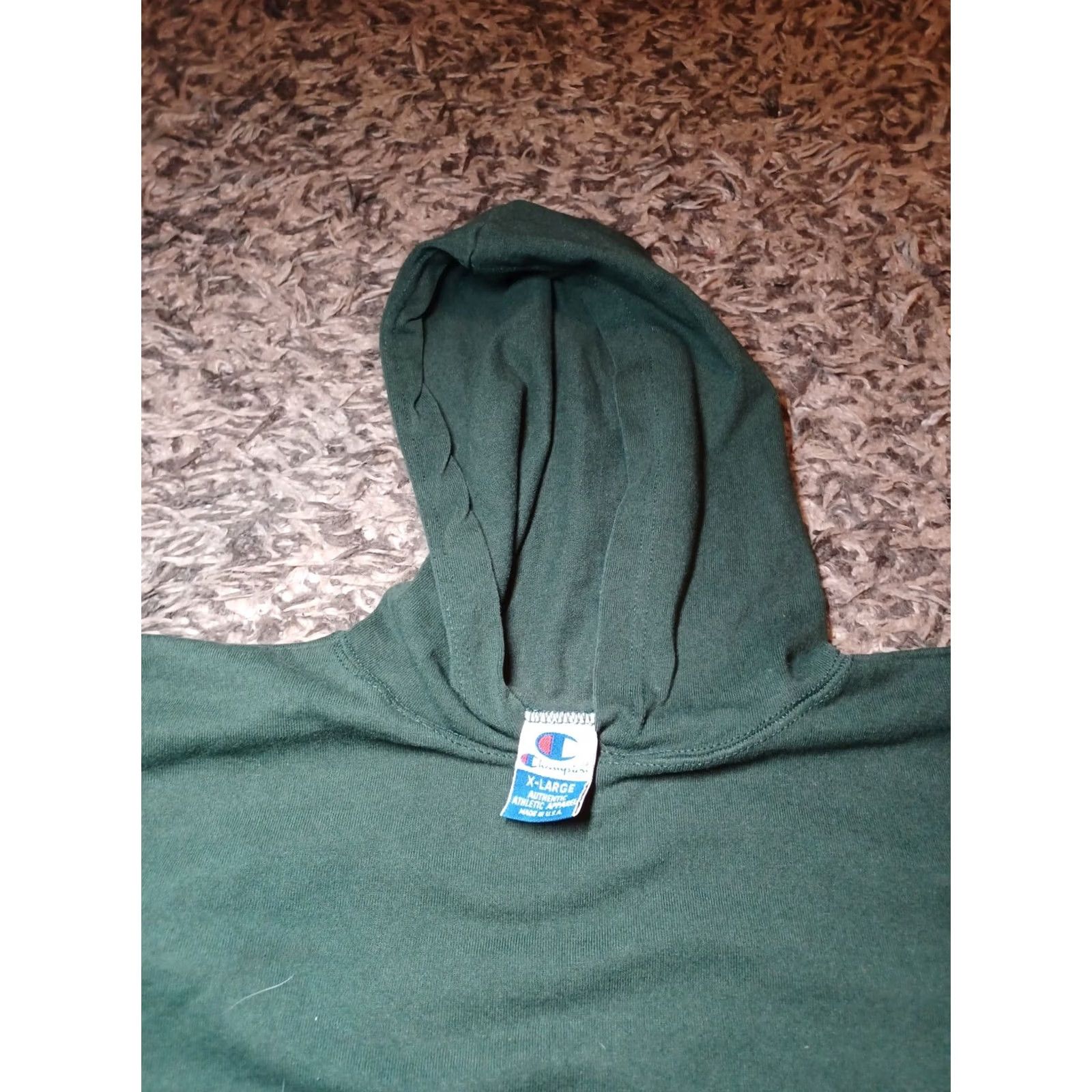 Champion Final Output: Vintage Champion Pullover Hoodie Made USA Green Men XL Sweatshirt Size US XL / EU 56 / 4 - 4 Thumbnail