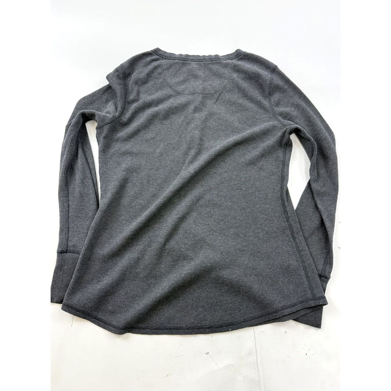 Carhartt Carhartt Shirt Womens Medium Gray Henley Long Sleeve Thermal Knit Top Size M / US 6-8 / IT 42-44 - 5 Thumbnail