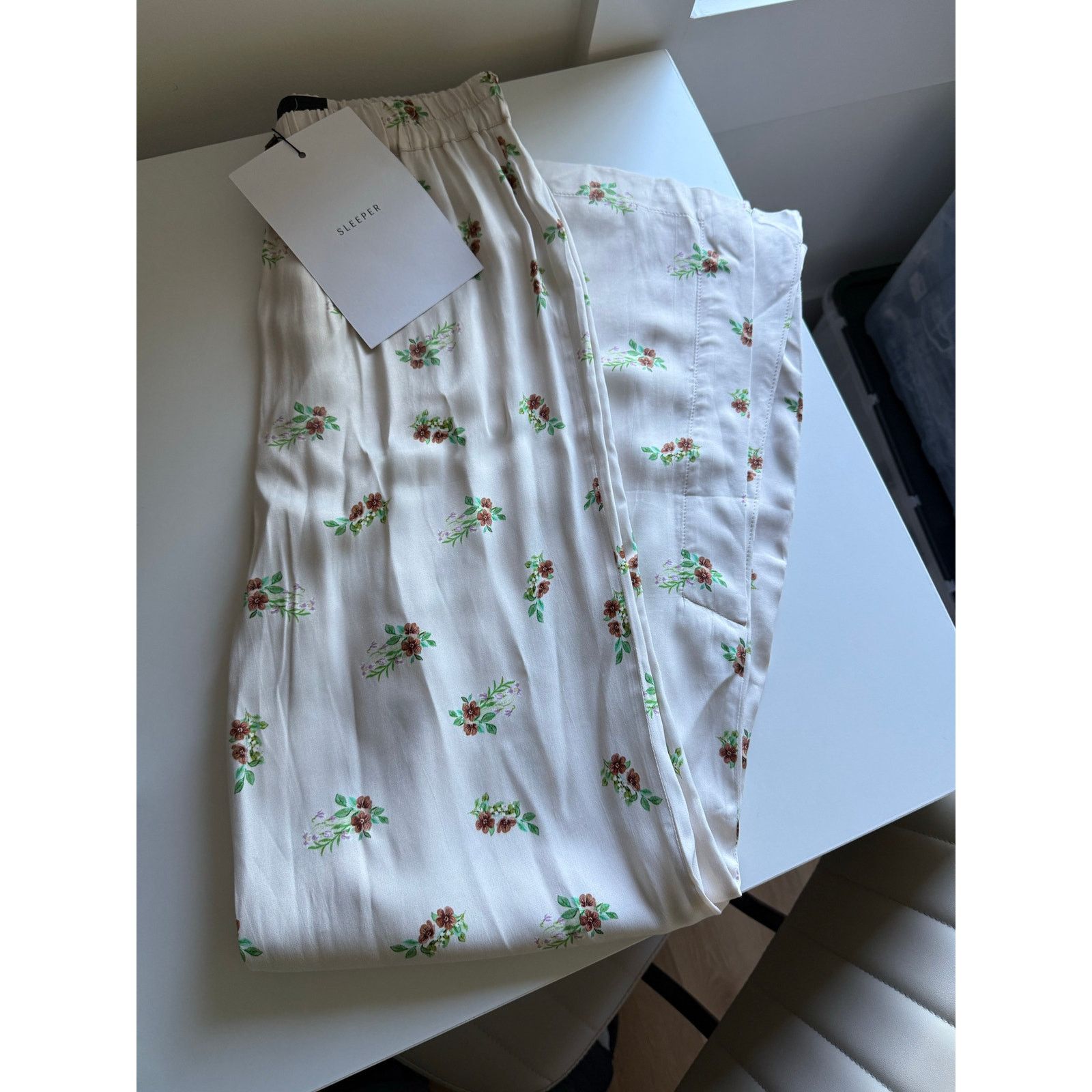 Sleeper $248 New Sleeper Beige Blossom Pant - Small Size 28" / US 6 / IT 42 - 5 Thumbnail