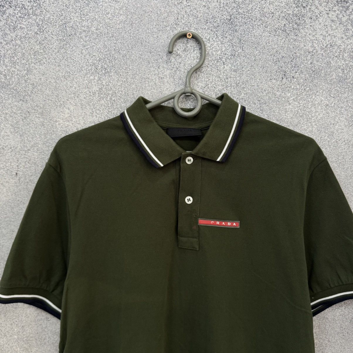 Prada Prada Polo T-shirt Red Tab Size US M / EU 48-50 / 2 - 2 Thumbnail