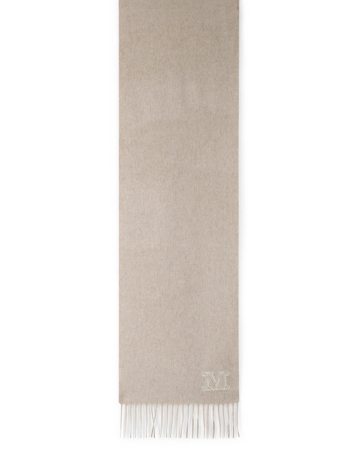 Max Mara MAX MARA 'Wsdalia' Sand Cashmere Scarf Size ONE SIZE - 1 Thumbnail