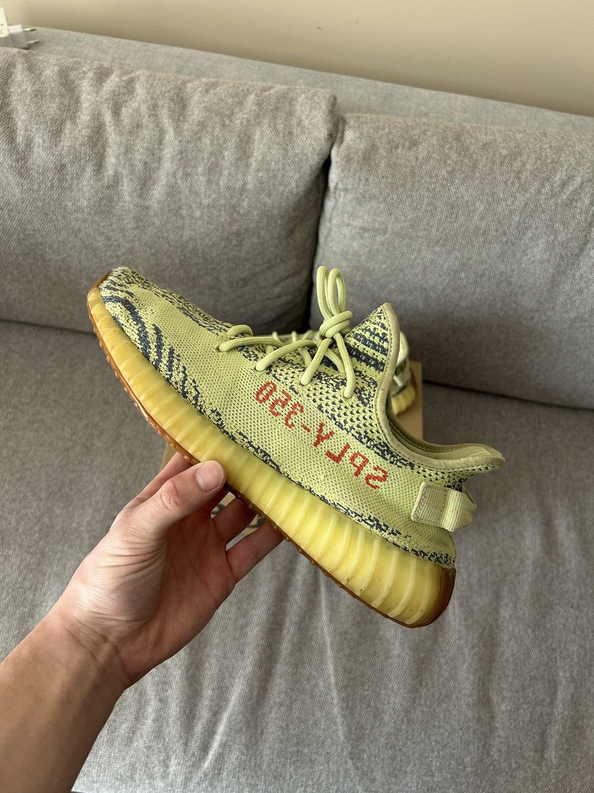 Adidas Adidas Yeezy Boost 350 Frozen Yellow Size US 9.5 / EU 42-43 - 2 Thumbnail