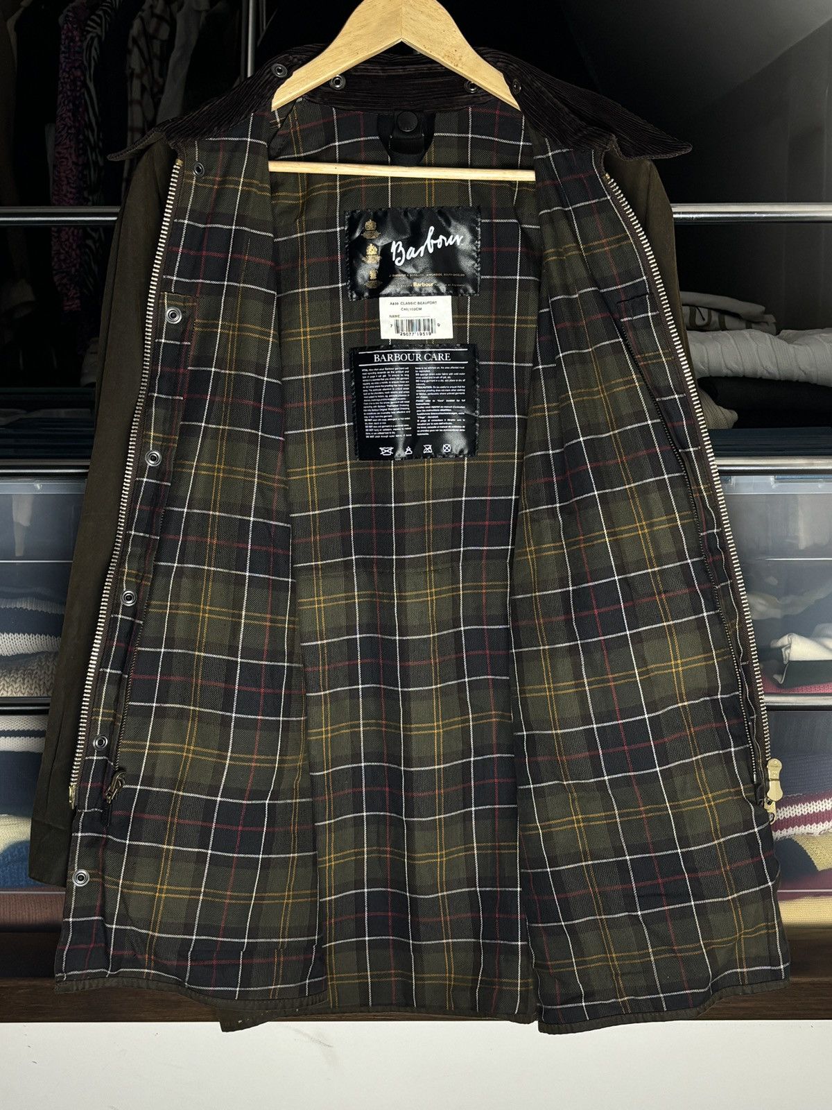 Barbour Set Barbour A830 Beaufort Wax Jacket + A855 Zip-In Vest Size US L / EU 52-54 / 3 - 11 Thumbnail