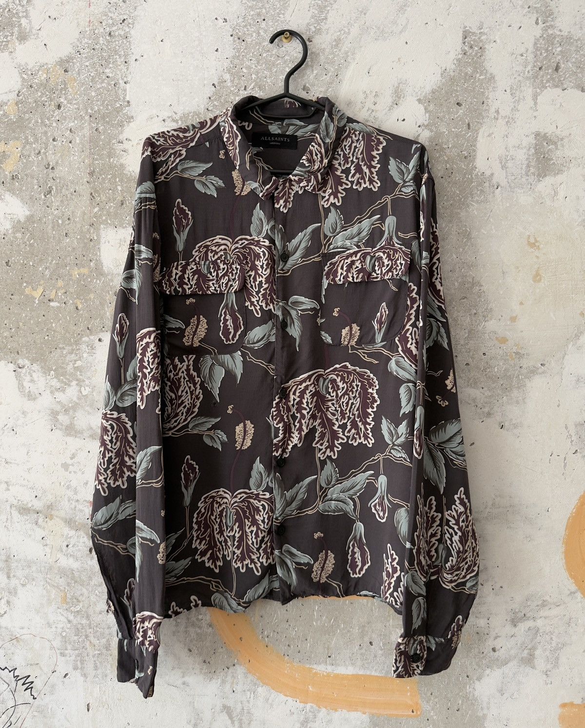 Allsaints Allsaints Peoria Floral Viscose Long Sleeve T-Shirt Size M Size US M / EU 48-50 / 2 - 1 Thumbnail