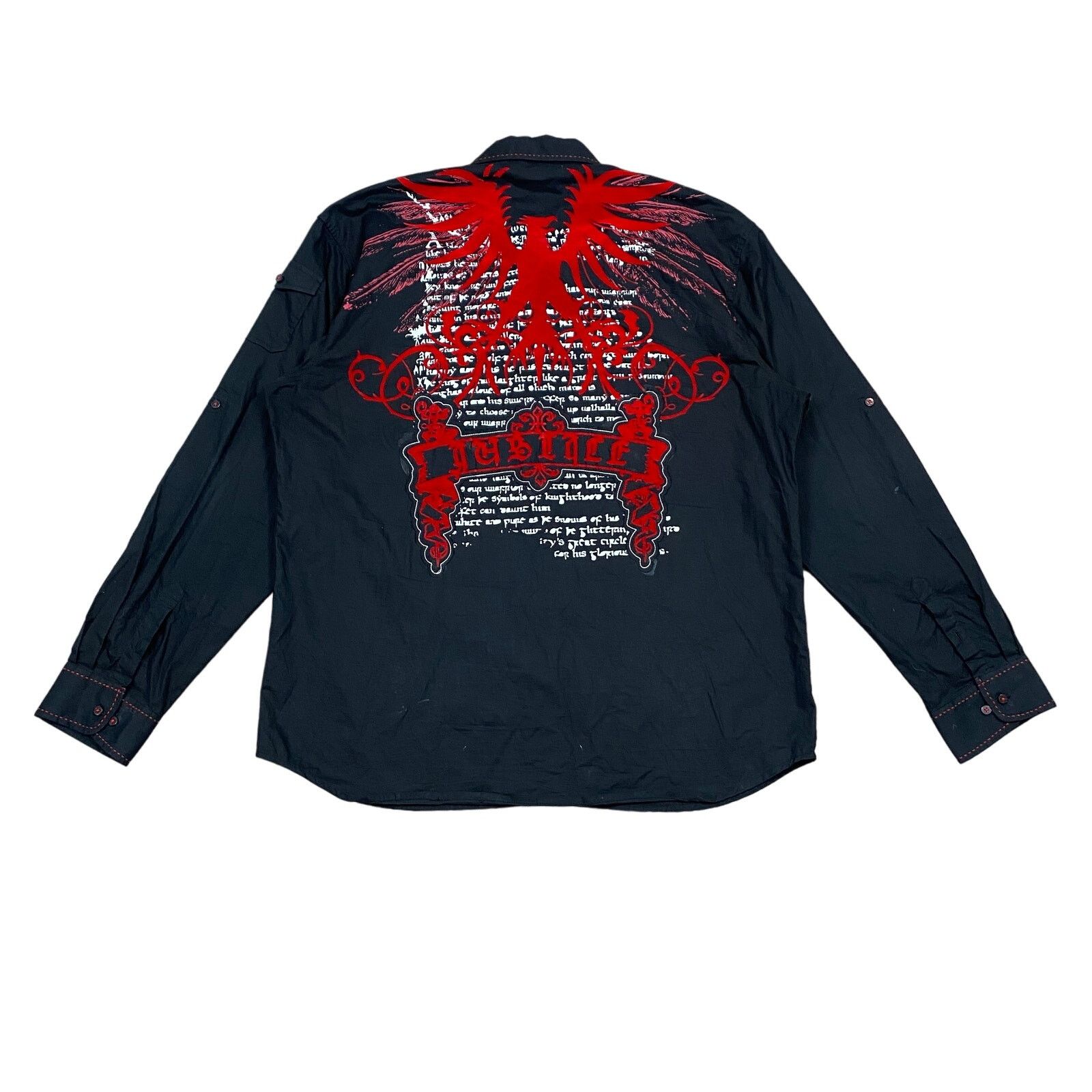 Other Attitude Gold Redemption Y2K Long Sleeve Button Up Shirt 2XL Size US XXL / EU 58 / 5 - 1 Thumbnail