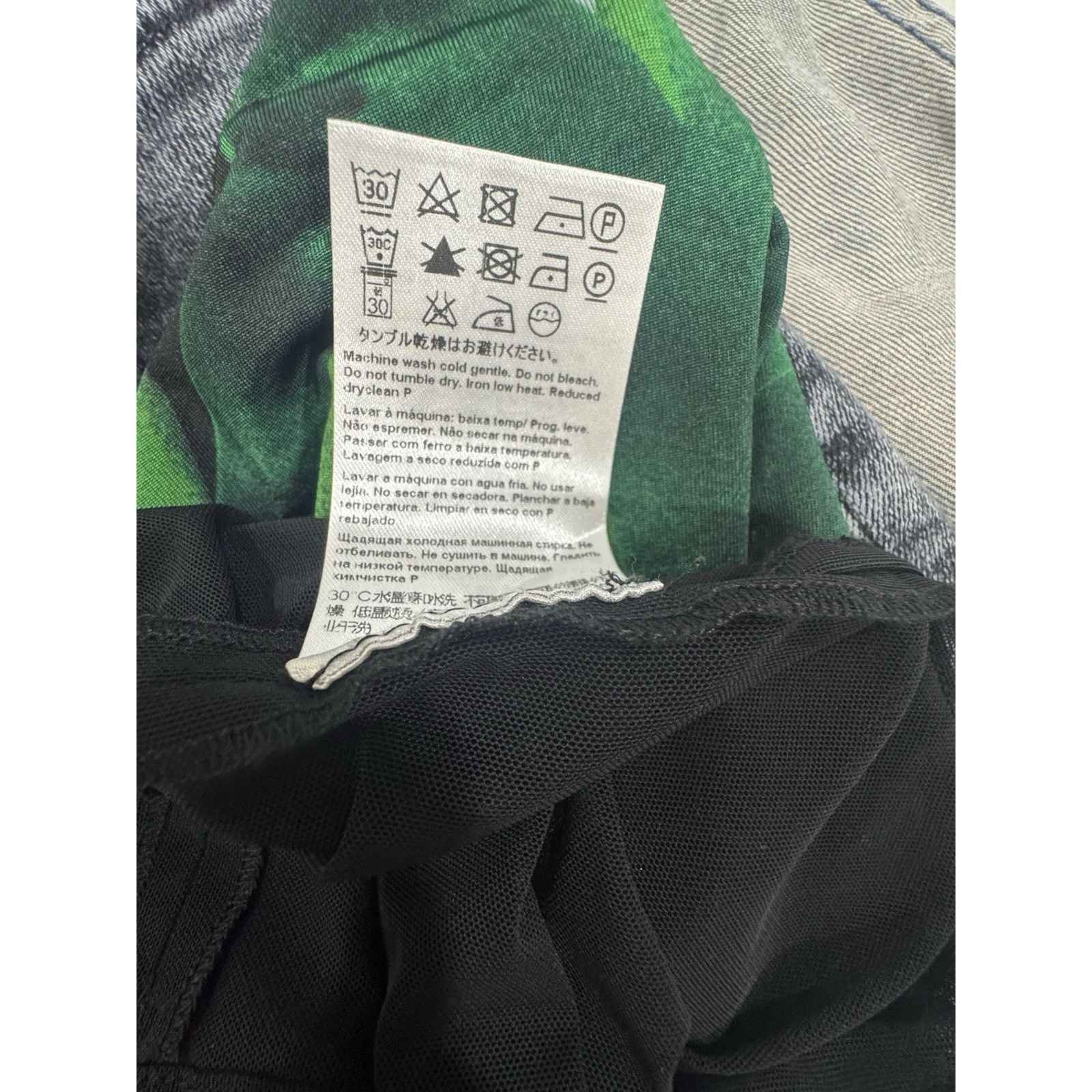 Escada ESCADA Elira Multi Green Cowl Neck/Sz 40 US 12 Size XL / US 12-14 / IT 48-50 - 6 Thumbnail
