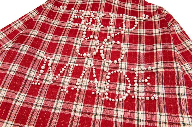 Japanese Brand American retro street embroidered plaid long-sleeved shirt Size US M / EU 48-50 / 2 - 4 Thumbnail