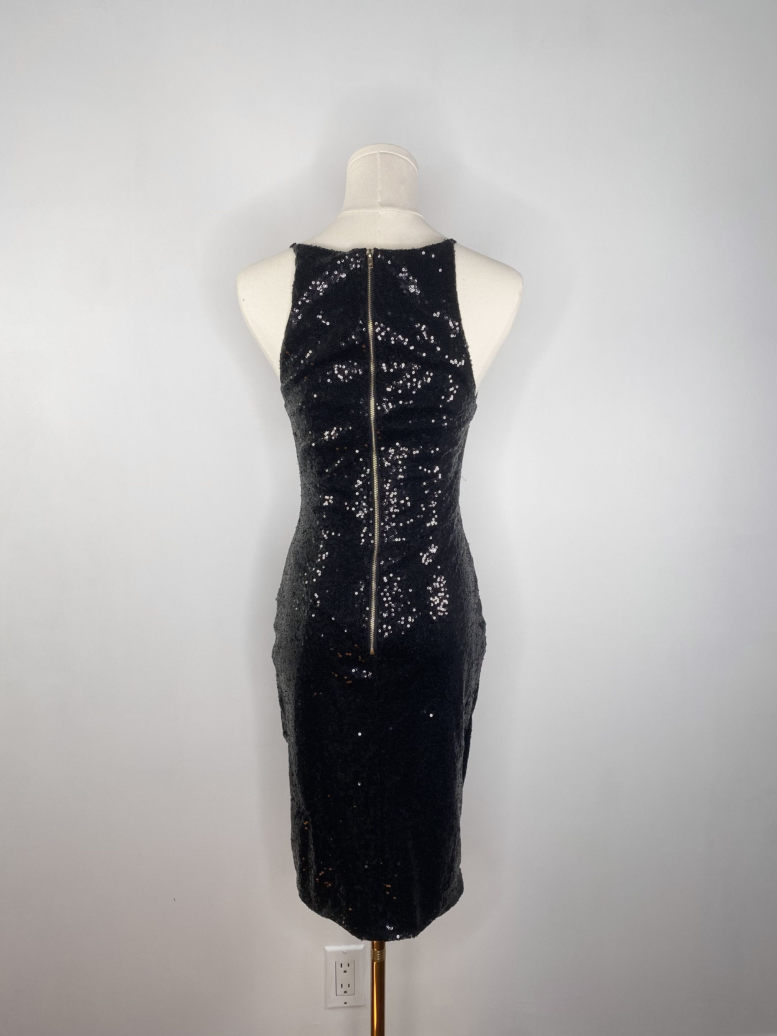 Vintage Sequin Black Dress Size S / US 4 / IT 40 - 6 Thumbnail