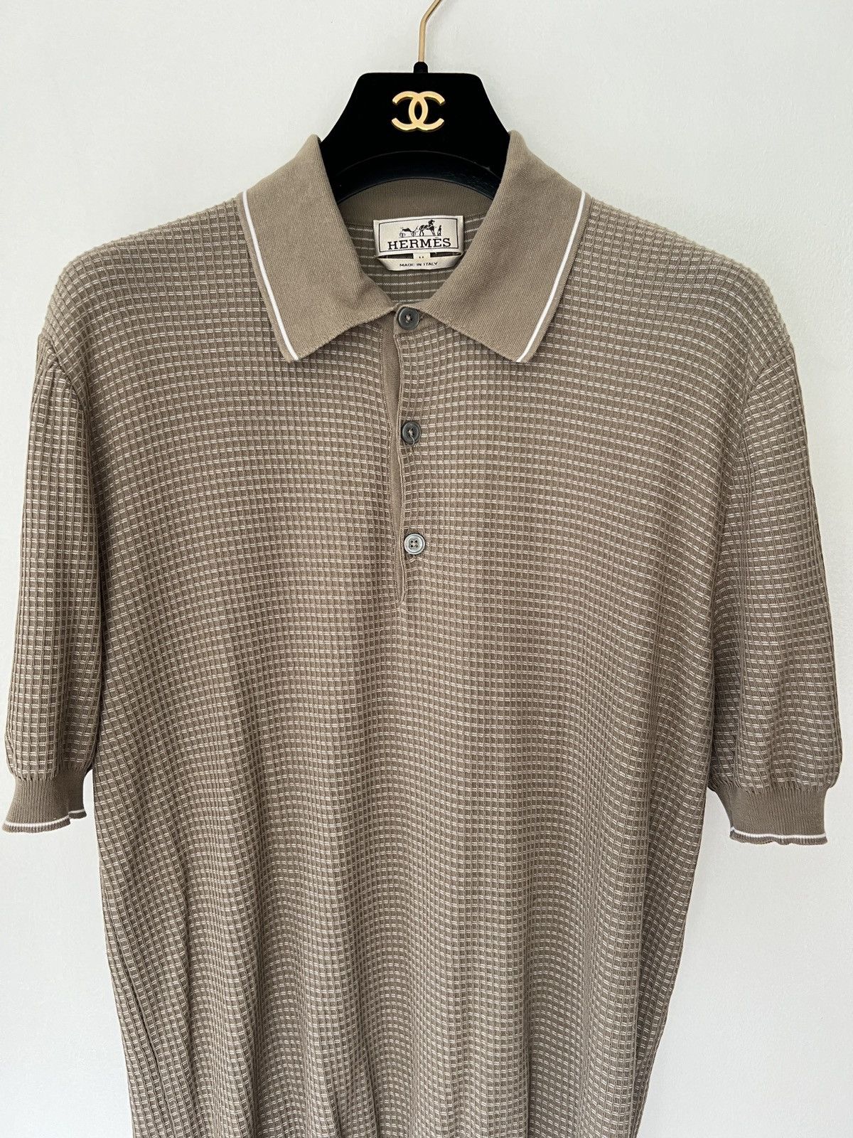 Hermes Hermes old money textured polo Size US M / EU 48-50 / 2 - 3 Thumbnail