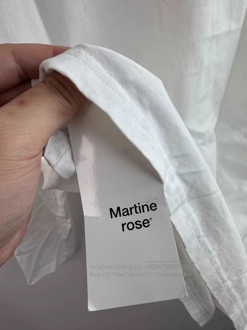 Martine Rose Martine Rose Classic white and red logo long sleeves Size US M / EU 48-50 / 2 - 8 Thumbnail