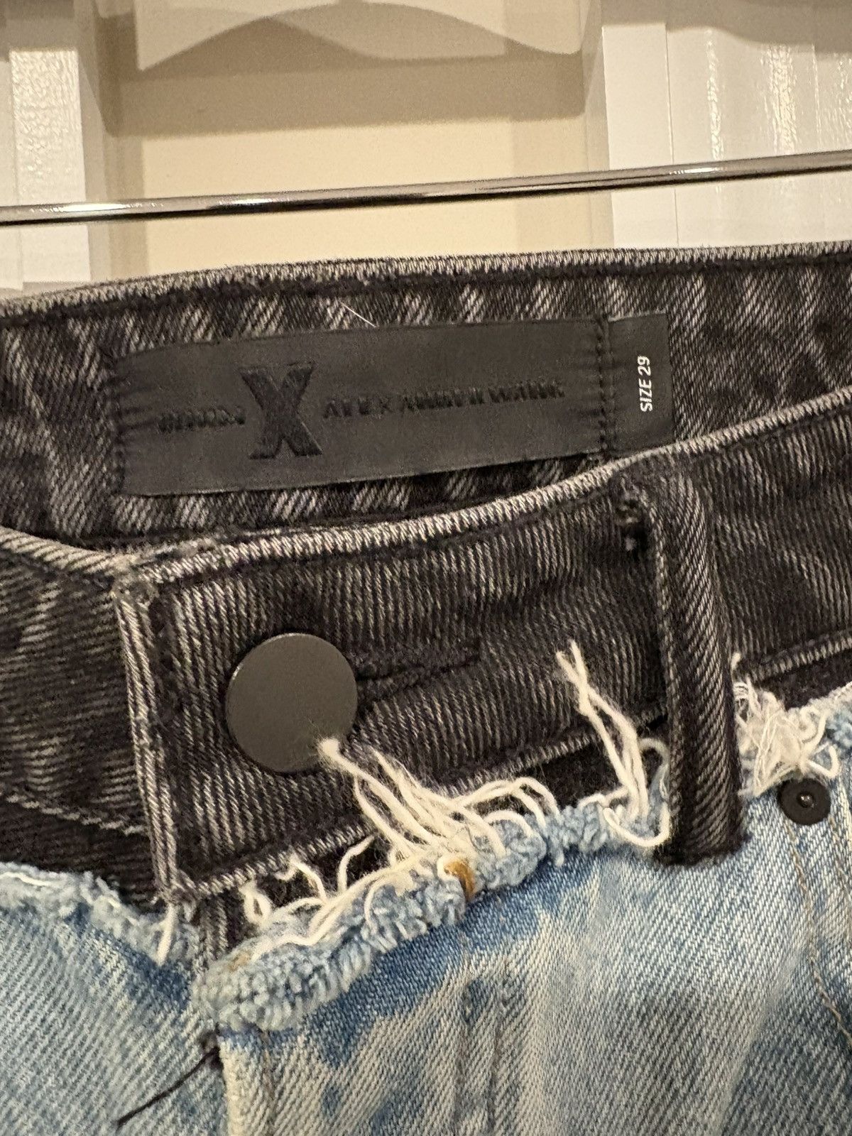 Alexander Wang Alexander Wang Cult Duo Jeans Light Wash Black Size 29 Size US 29 - 4 Thumbnail
