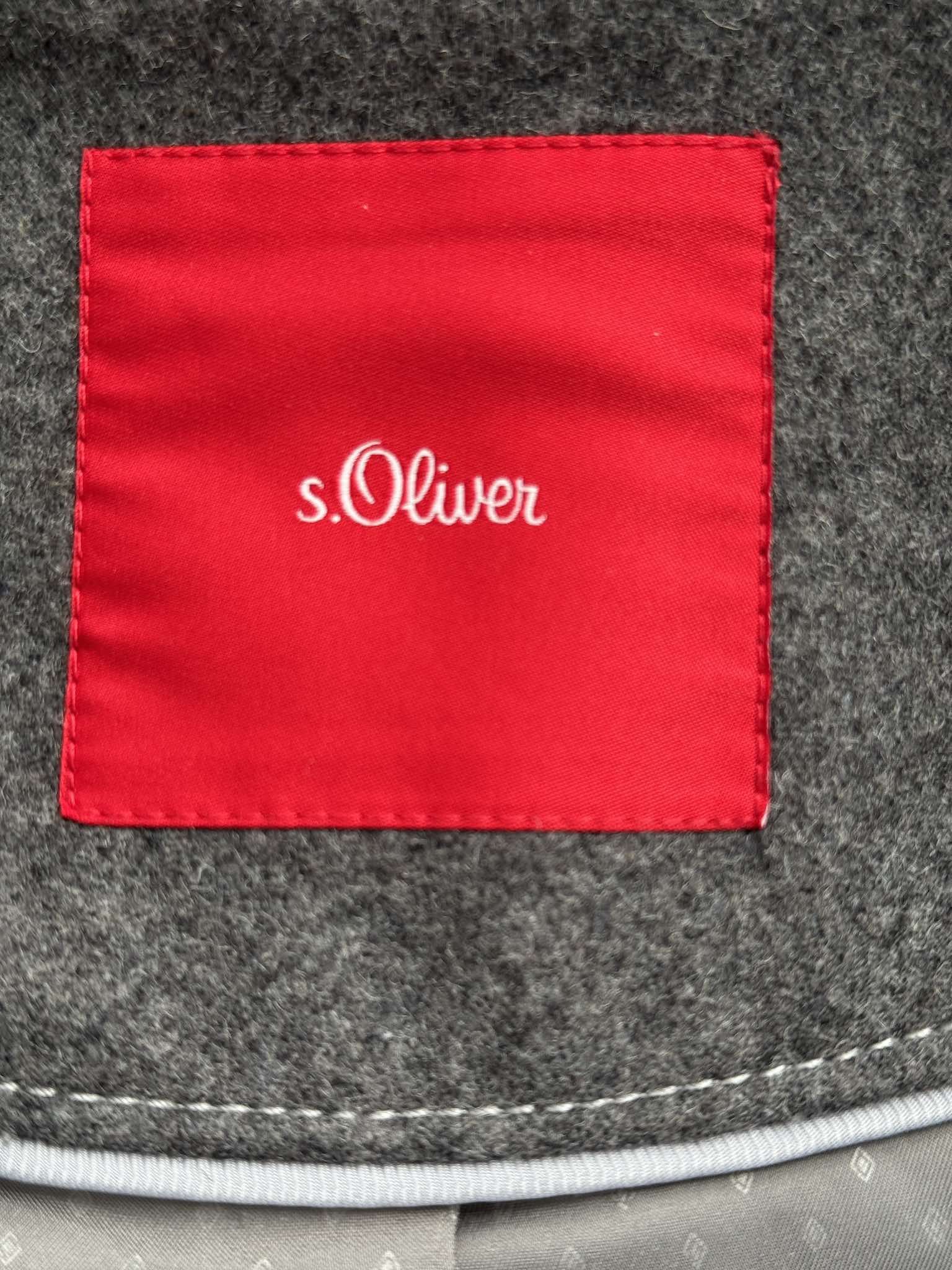 s.Oliver Women's Jacket Coat S Warm Gray Double Breasted Wool Size S / US 4 / IT 40 - 4 Thumbnail