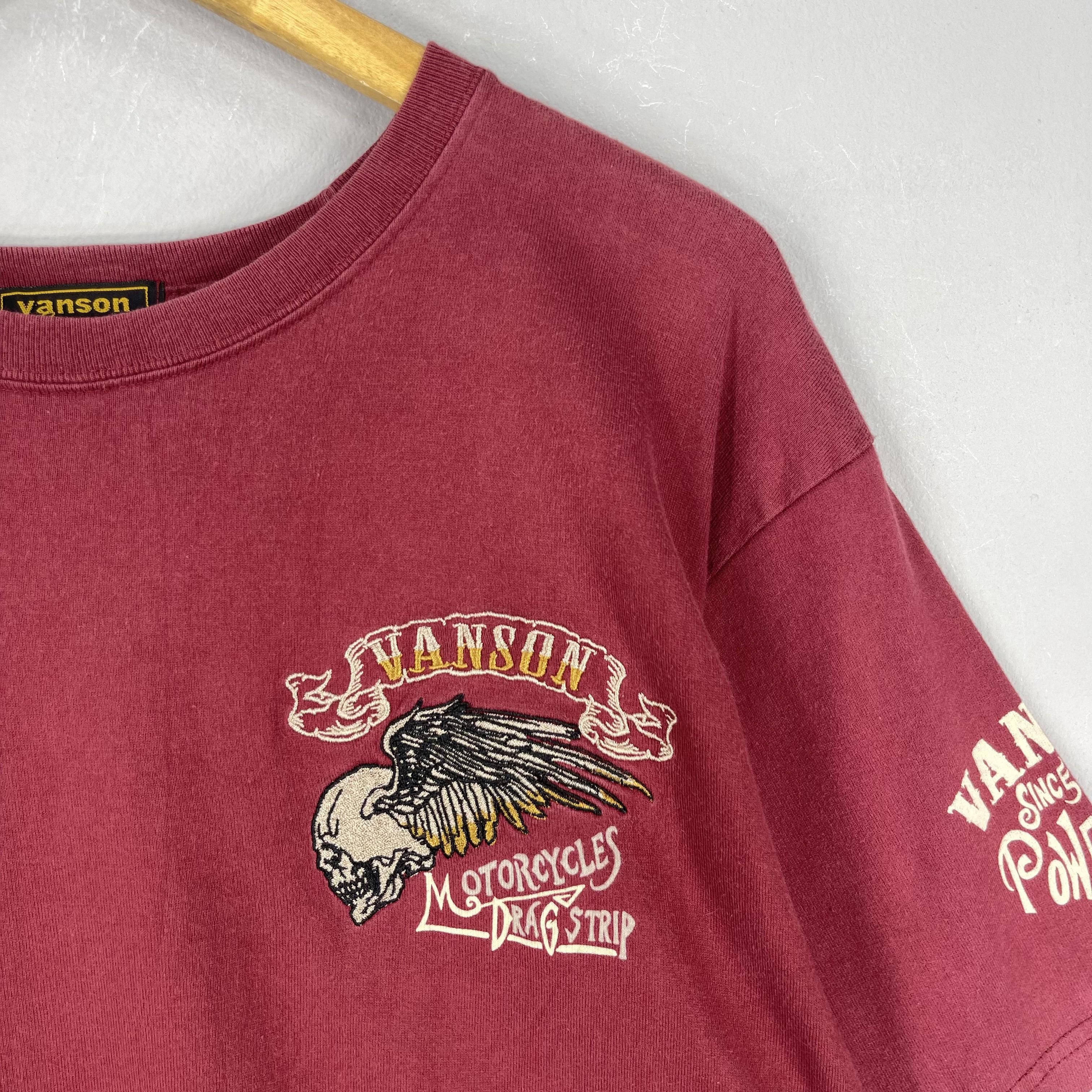 Vanson Leathers Vintage VANSON COTTONS World Famous Monster Machine Tshirt Size US M / EU 48-50 / 2 - 5 Thumbnail