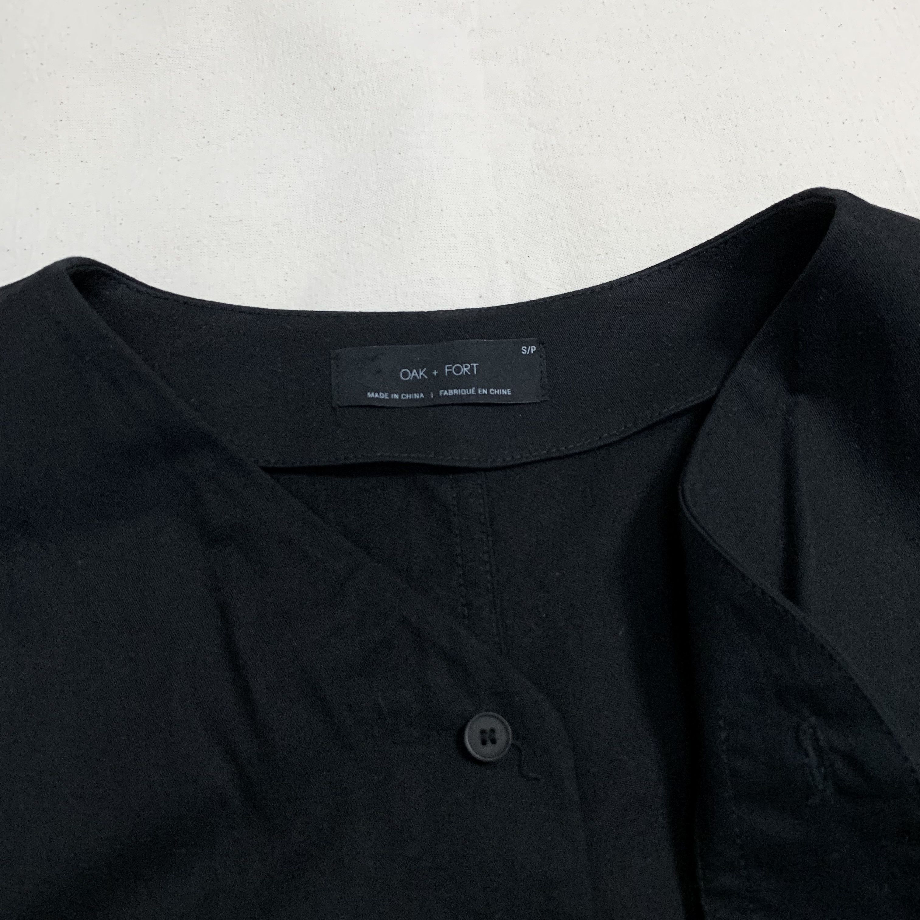 Oak + Fort Oak + Fort Black Collarless Shirt Size US S / EU 44-46 / 1 - 3 Thumbnail