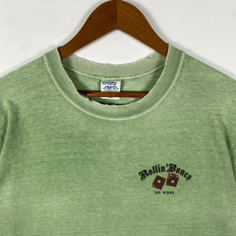 Vintage Vintage ROLLIN' BONES Las Vegas Money Dyed Distressed Tee Size US M / EU 48-50 / 2 - 5 Thumbnail
