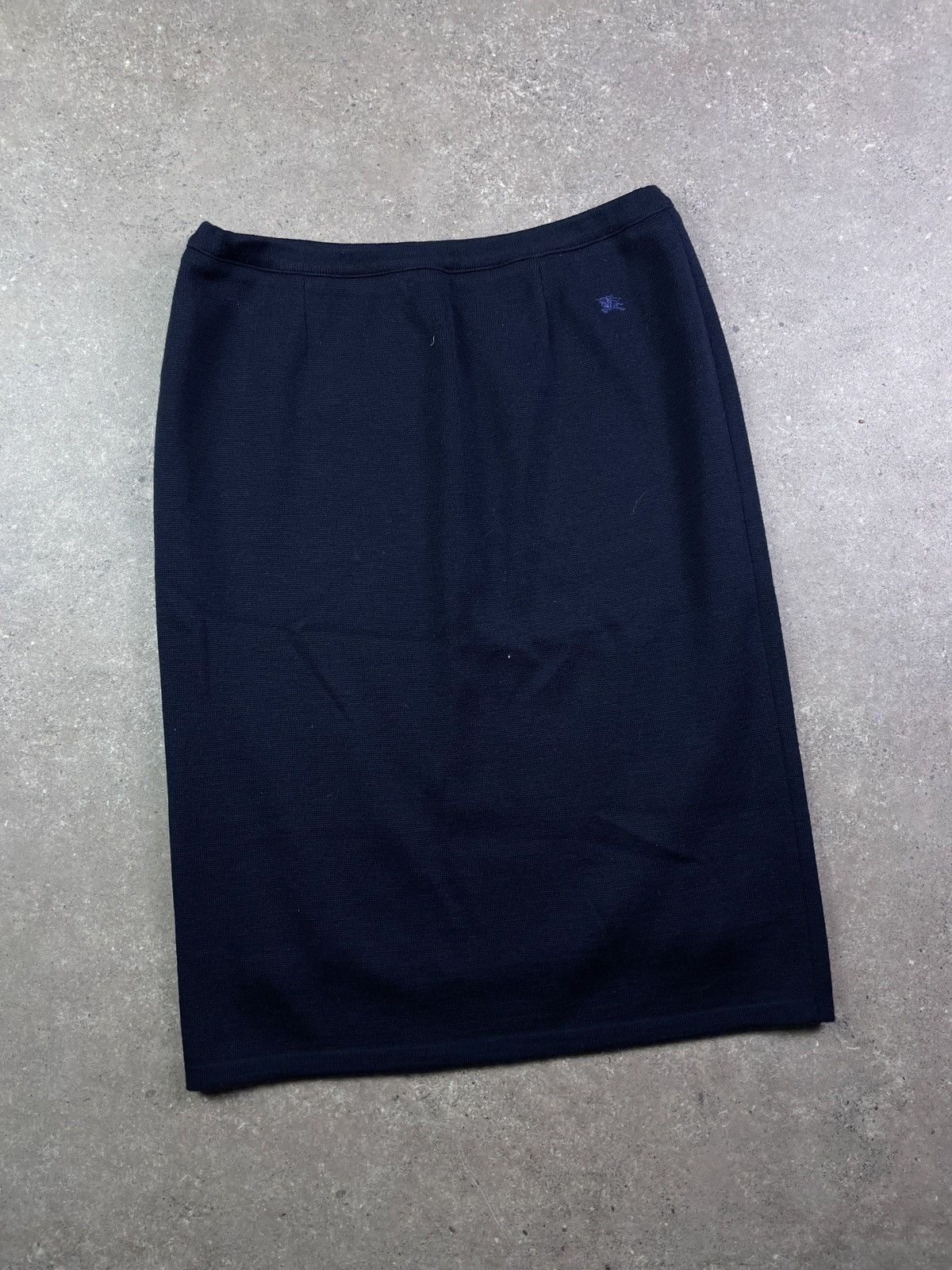 Burberry × Vintage Vintage Y2K burberry wool midi skirt Size 34" / US 12 / IT 48 - 1 Thumbnail