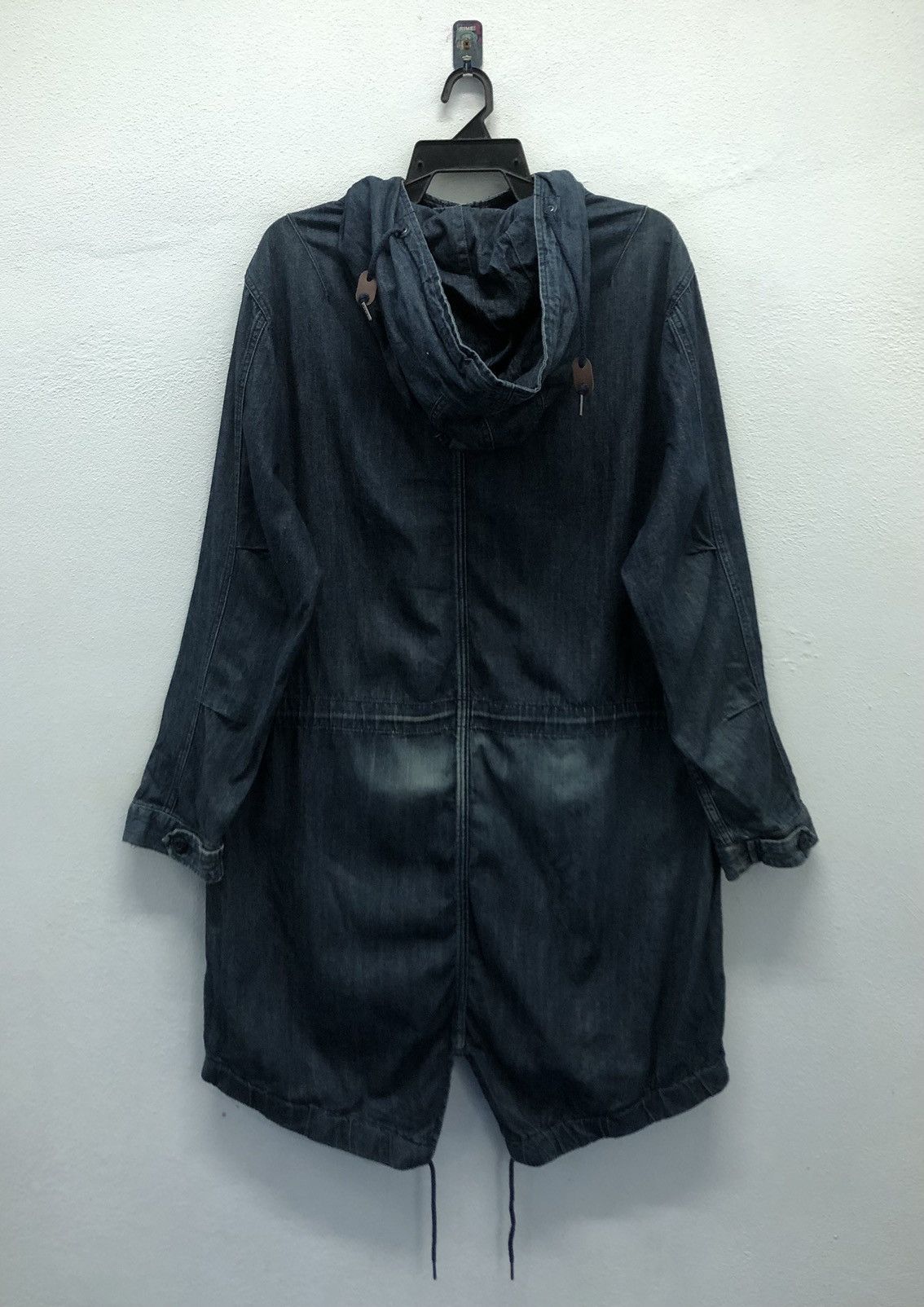 Vintage Back Number Denim Hooded Parka Jacket - Medium Size US M / EU 48-50 / 2 - 2 Thumbnail