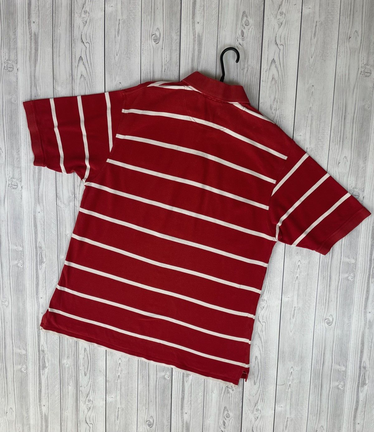 Vintage Vintage Dubai rugby polo red striped size XL Size US XL / EU 56 / 4 - 6 Thumbnail