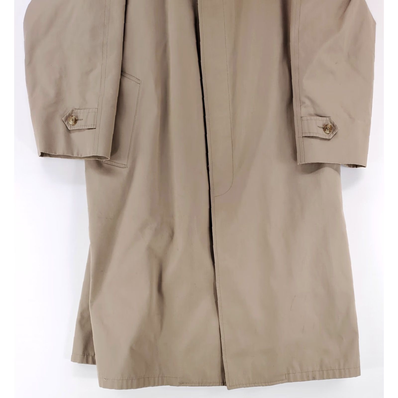 Brooks Brothers VINTAGE Brooks Brothers Trench Coat Overcoat Jacket Mens XL Beige Wool Lined Tan Size US XL / EU 56 / 4 - 6 Thumbnail