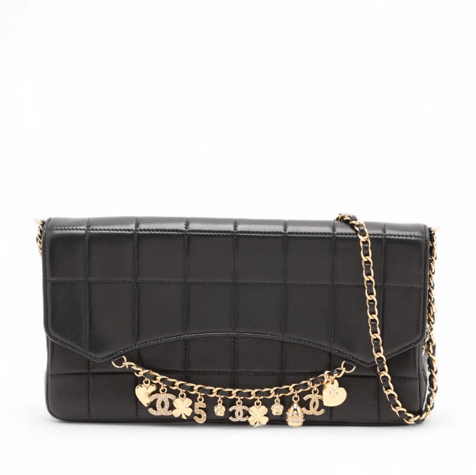 Chanel Chocolate Bar Lambskin Charm Chain Shoulder Bag Size ONE SIZE - 1 Thumbnail