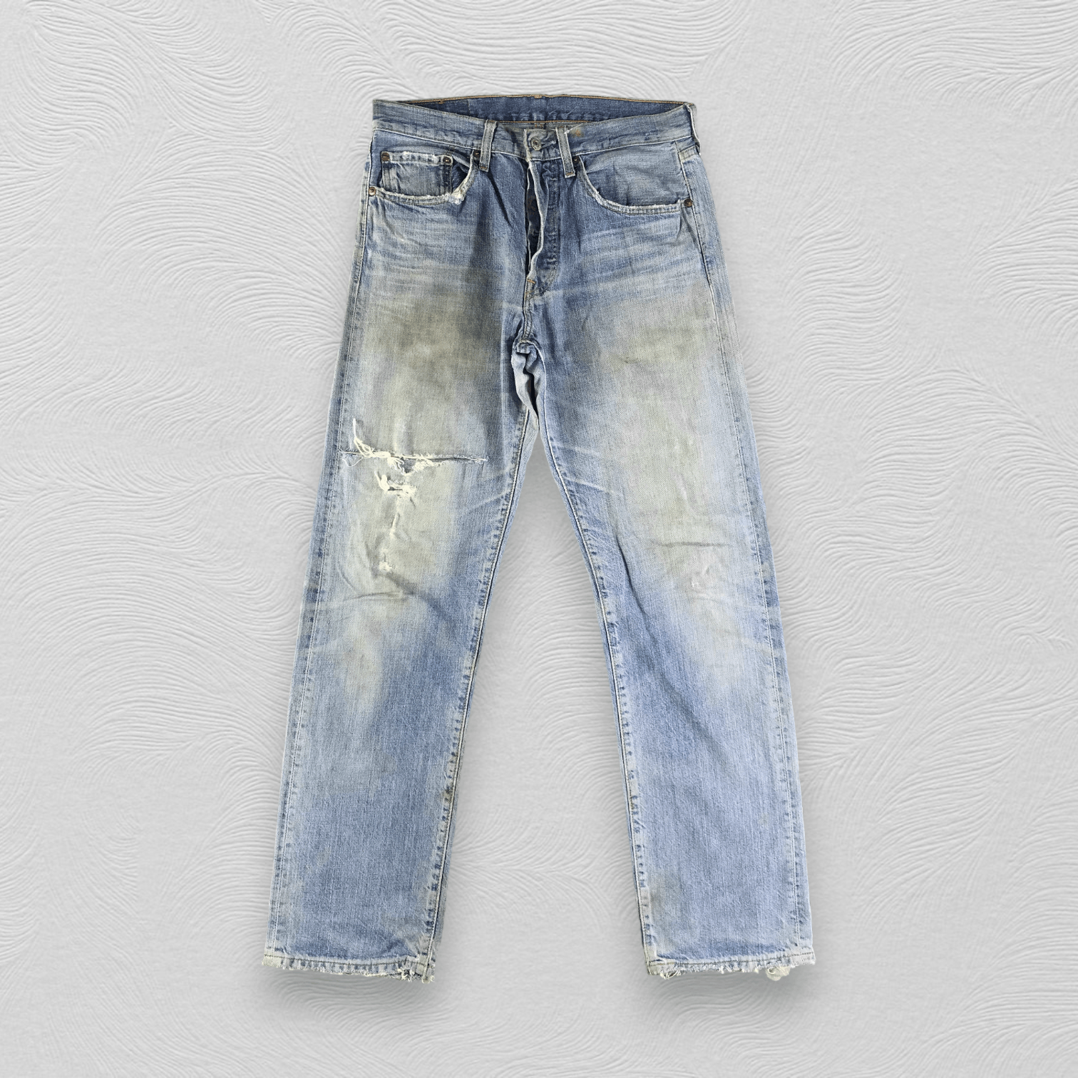 Levi's Vintage Levis 501 Jeans Dirty Ripped Denim KJ2501 Size US 31 - 1 Thumbnail