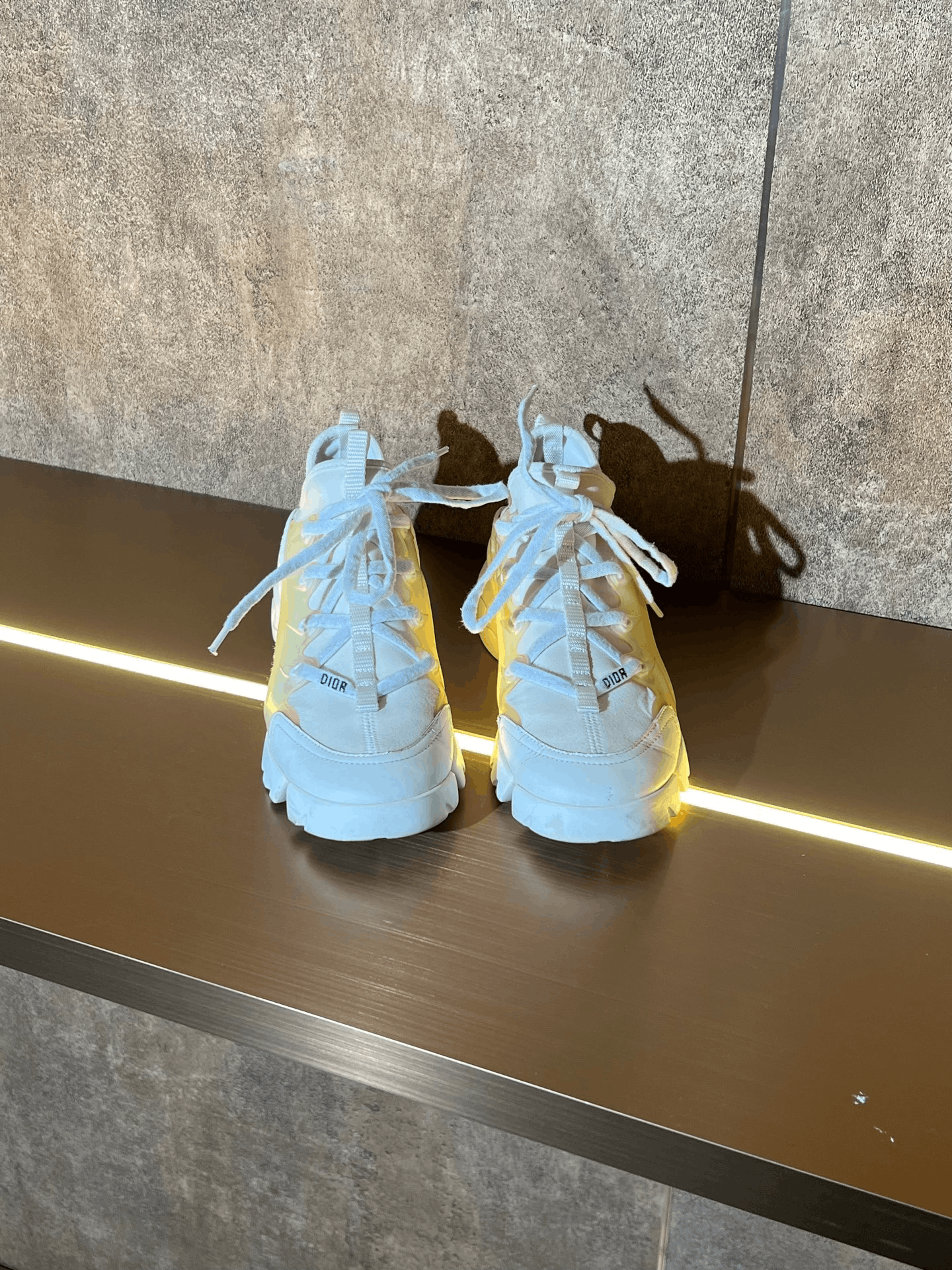 Dior Dior White Lowtop Sneakers us_6 Women Size US 6 / IT 36 - 1 Thumbnail
