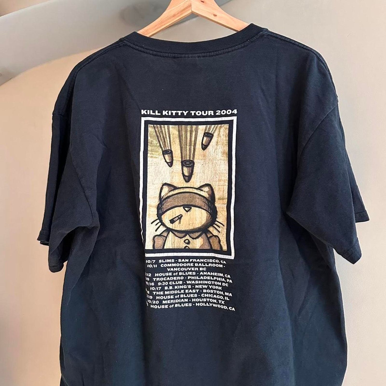 Band Tees × Gildan × Vintage Vintage 2004 Kill Kitty Tour Shirt Size US L / EU 52-54 / 3 - 2 Thumbnail