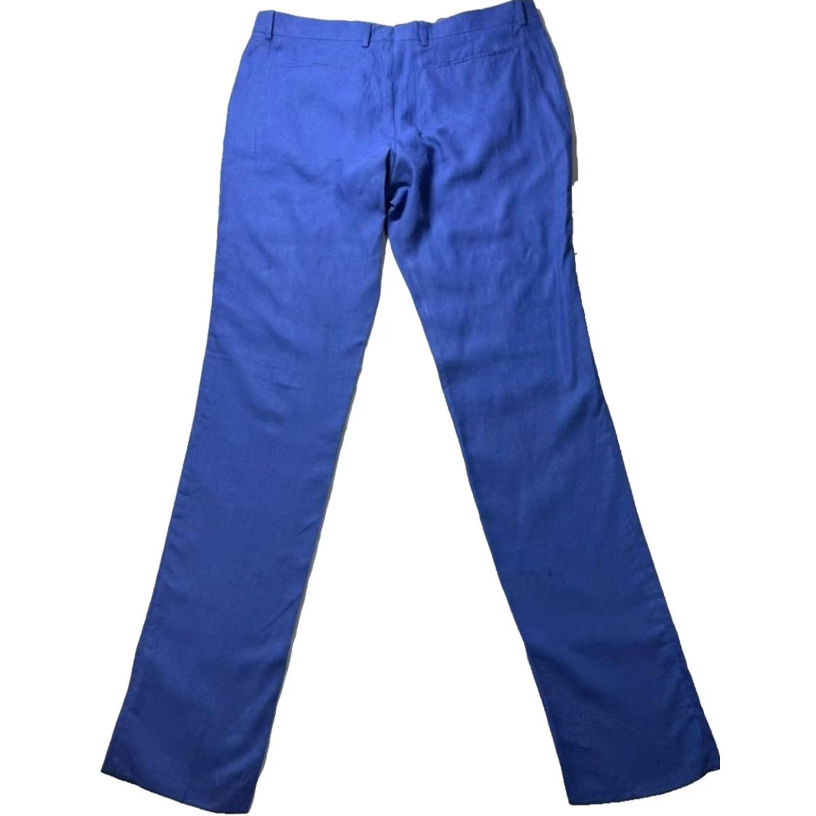 Paul Smith Paul Smith Blue Linen Dress Pants Men’s Formal Trousers 36 Slim Fit Linen Blend Blue 36 in Pant Paul Smith Dress Pants Men’s Formal Trousers Size 36R - 2 Thumbnail