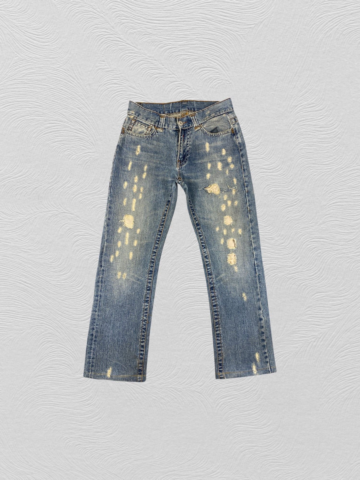 Hysteric Glamour Distressed Blue Vintage Replay Flare Jeans 32x29.5- JN3582 Size US 32 / EU 48 - 1 Thumbnail