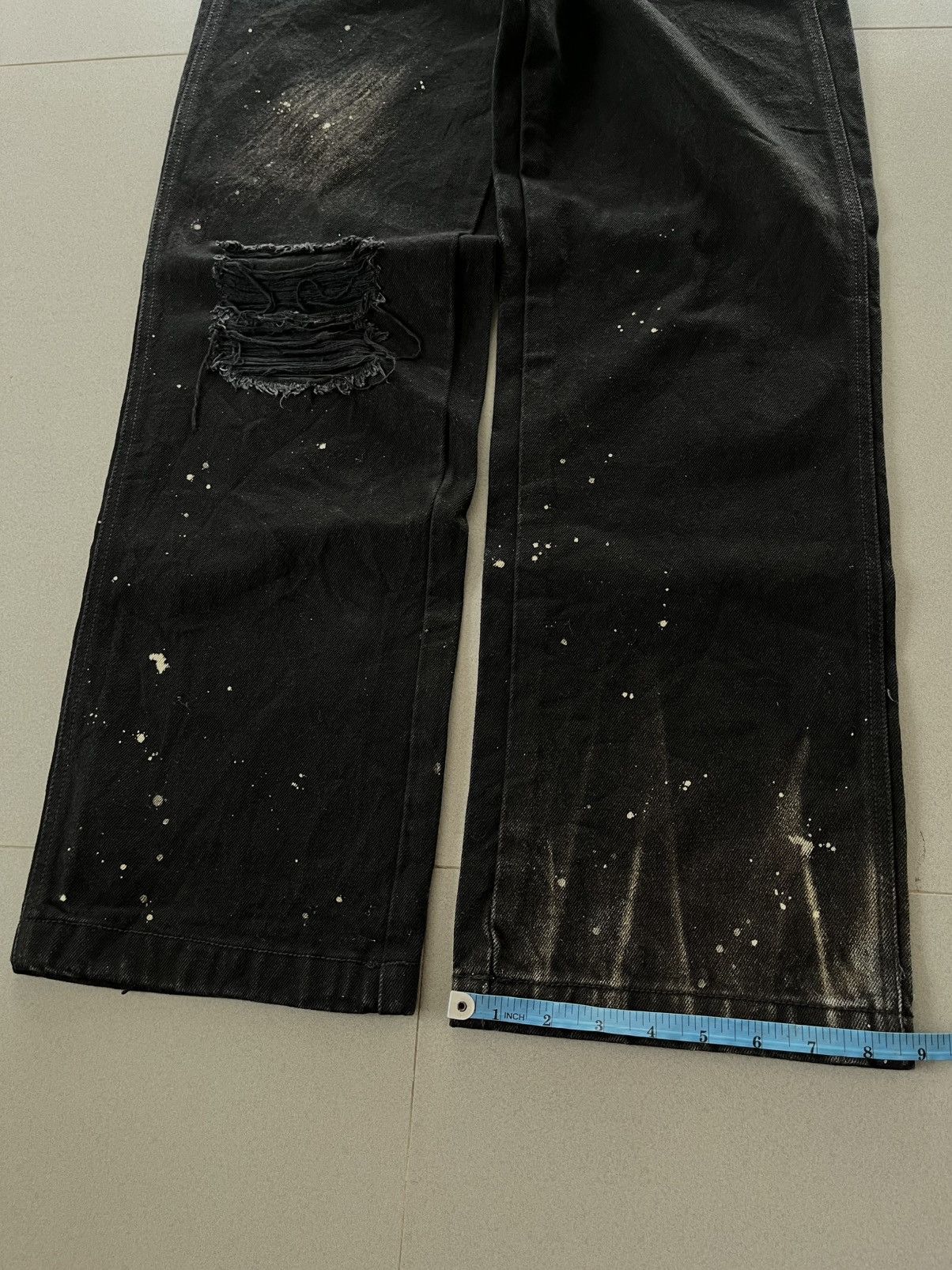Ader Error SS2022 Ader Error Distressed Faded Paint Spots Denim Pants Size US 32 / EU 48 - 18 Thumbnail
