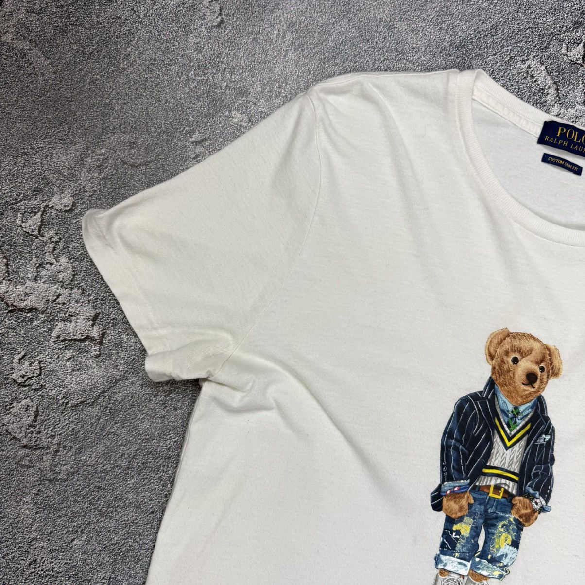 Polo Ralph Lauren Polo Ralph Lauren Polo Bear Graphic Tshirt White Size M Size US M / EU 48-50 / 2 - 3 Thumbnail