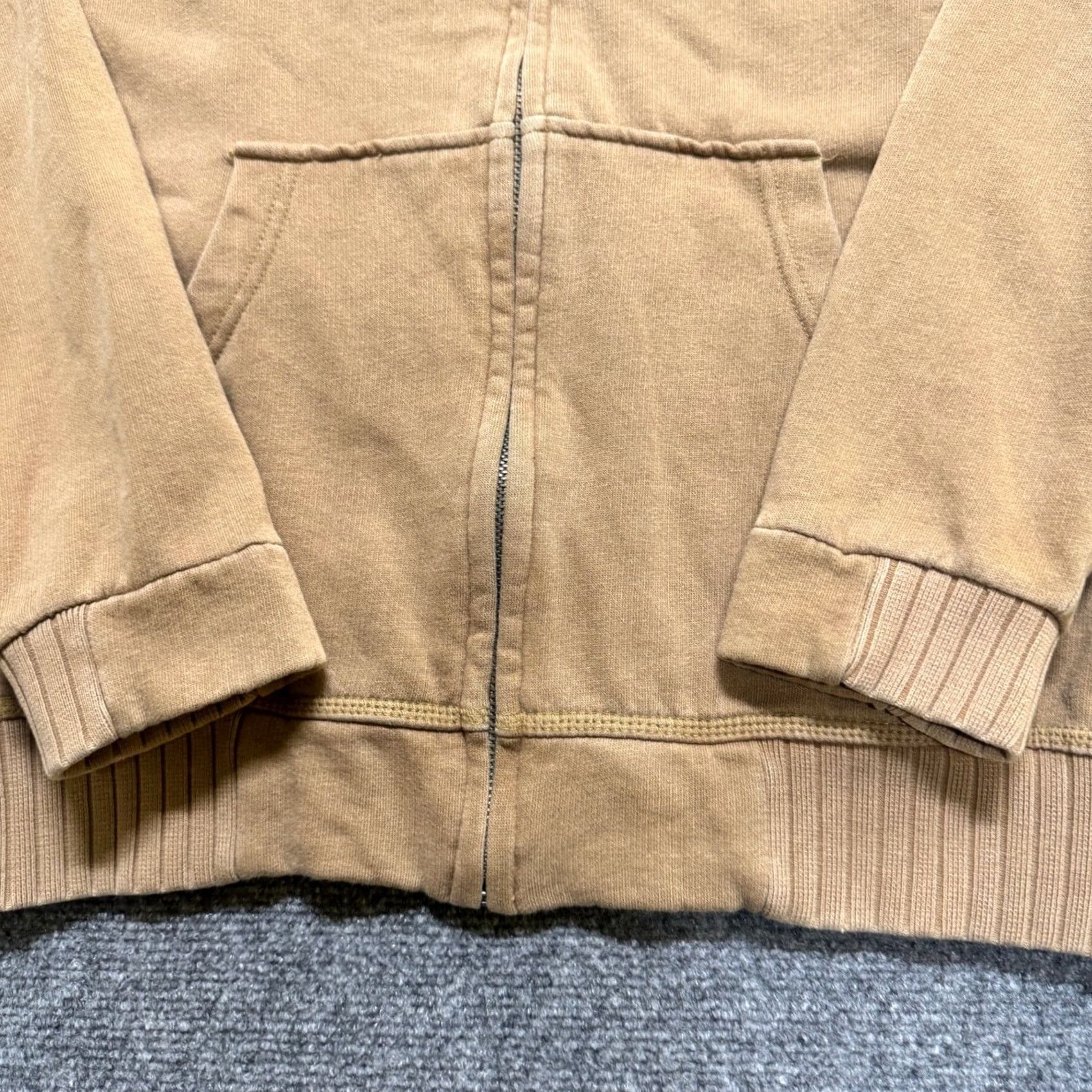 Arrow Arrow Basic Jacket M Beige Cotton Blend Full Zip Collared Men Size US 31 - 7 Thumbnail