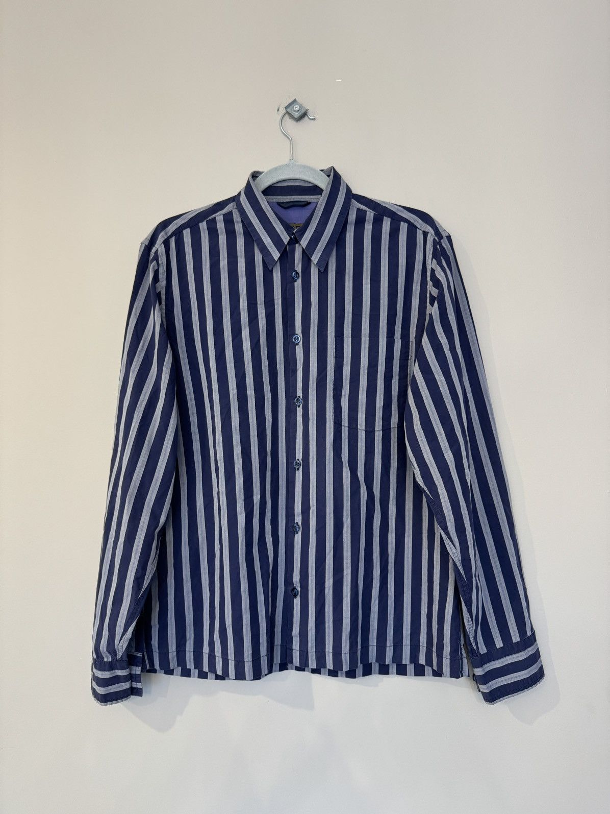 Kenzo Kenzo Homme vintage stripped shirt button up rare 90s Size US M / EU 48-50 / 2 - 1 Thumbnail