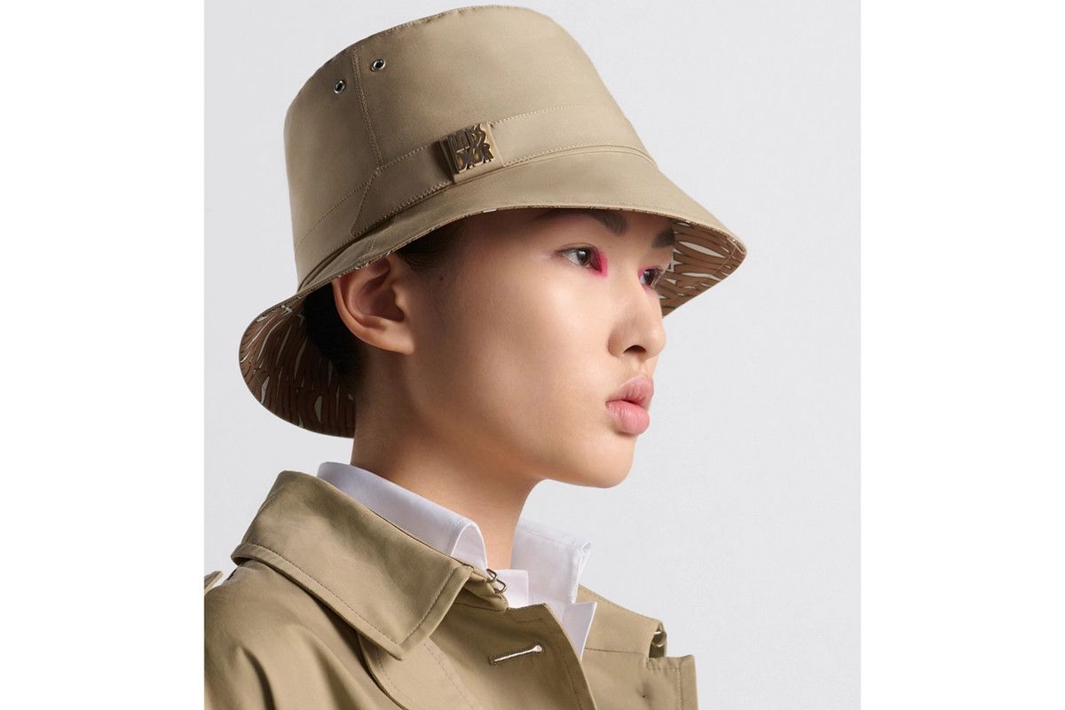 Dior o1bcso1str0226 Size:OS/Small Brim Bucket Hat in Beige Size ONE SIZE - 6 Thumbnail