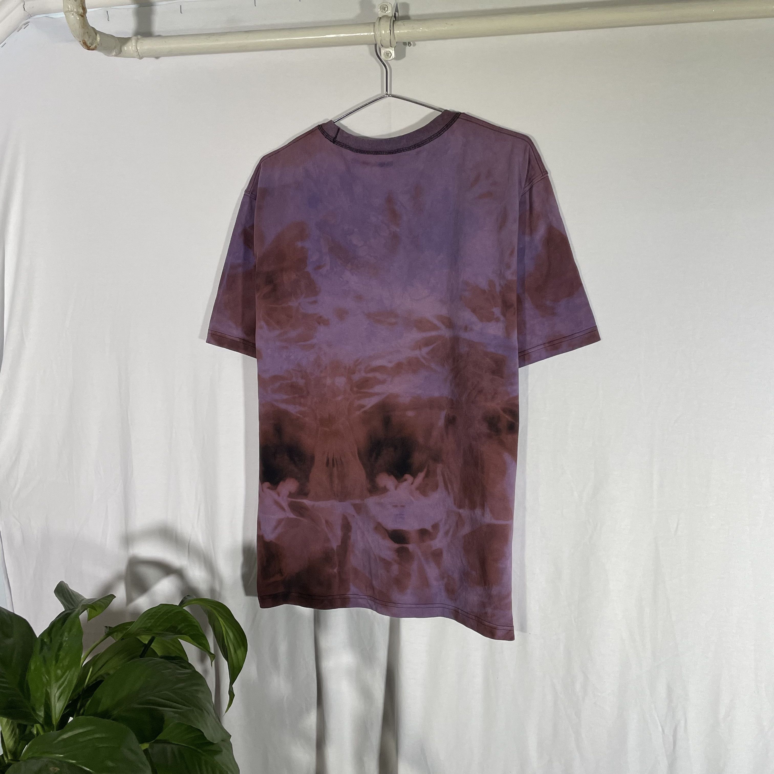 Uniqlo Custom Reworked T-Shirt – Purple Tie-Dye Wash Vintage size L Size US L / EU 52-54 / 3 - 8 Thumbnail