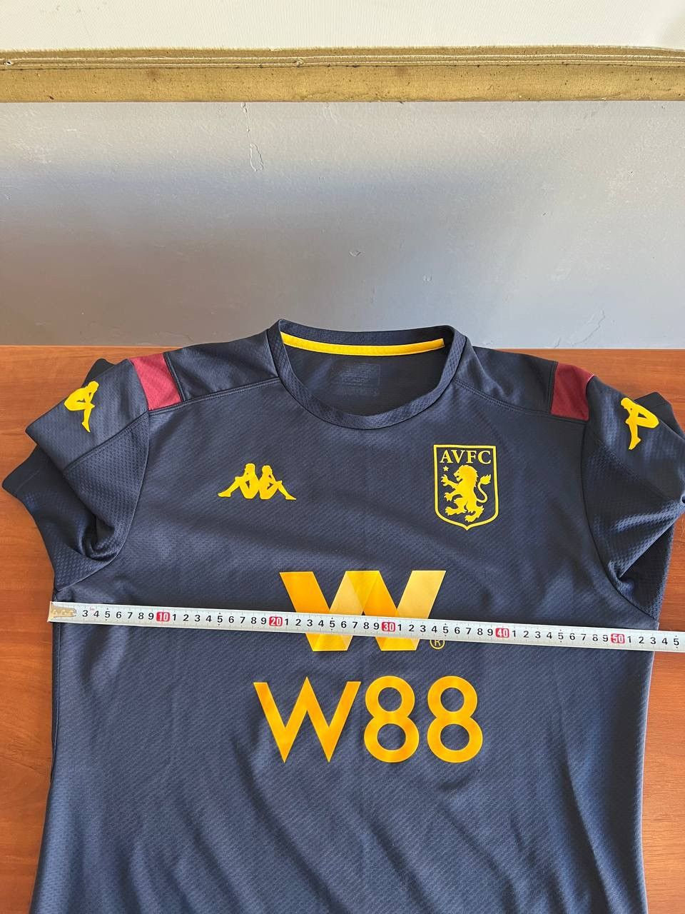 Kappa 2019/20 ASTON VILLA PRE MATCH SOCCER JERSEY FOOTBALL SHIRT Size US XL / EU 56 / 4 - 14 Thumbnail