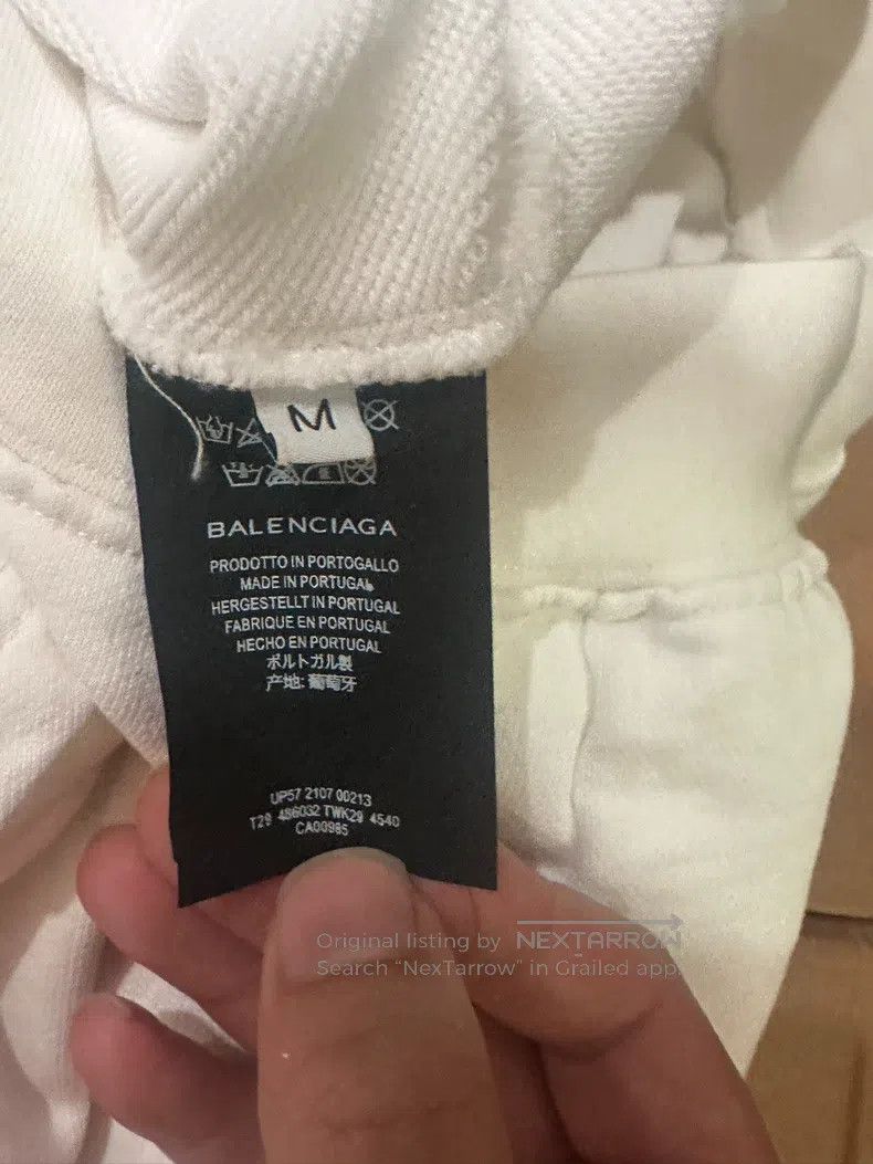 Balenciaga Balenciaga White Sweatshirt Size US M / EU 48-50 / 2 - 5 Thumbnail
