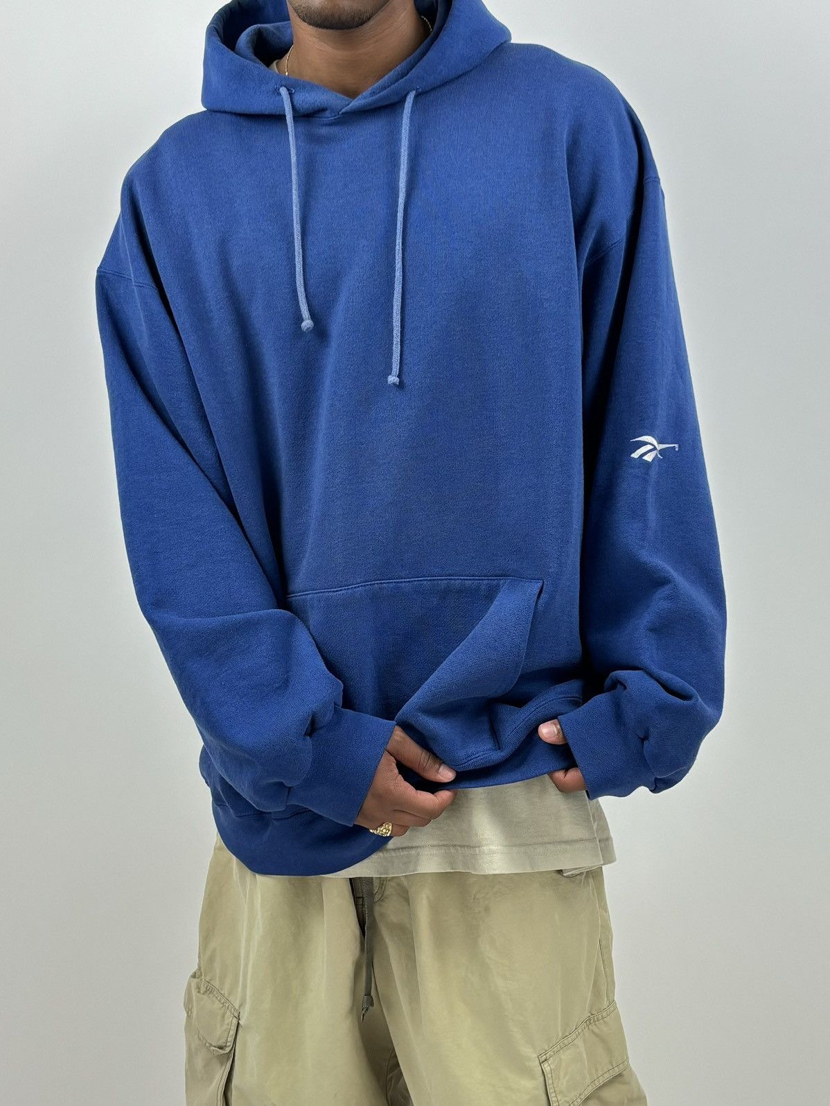 Reebok vintage 90s REEBOK Heavyweight Logo Hoodie sweatshirt Size US XXL / EU 58 / 5 - 1 Thumbnail