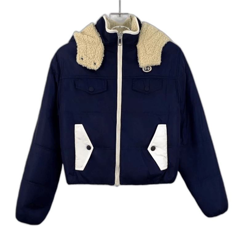 Gucci Navy Blue Hooded Zip-Up Jacket Size US S / EU 44-46 / 1 - 1 Thumbnail