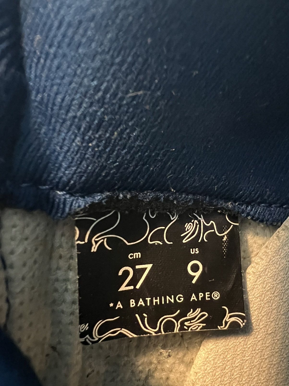 Bape Denim Bapesta Size US 9 / EU 42 - 11 Thumbnail