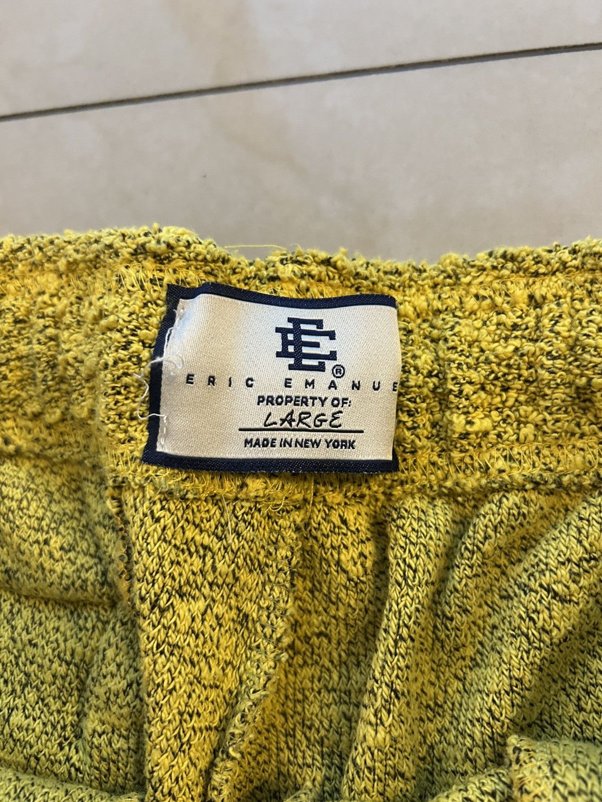 Eric Emanuel Eric Emanuel Yellow Boucle Sweatpants Size US 34 / EU 50 - 3 Thumbnail