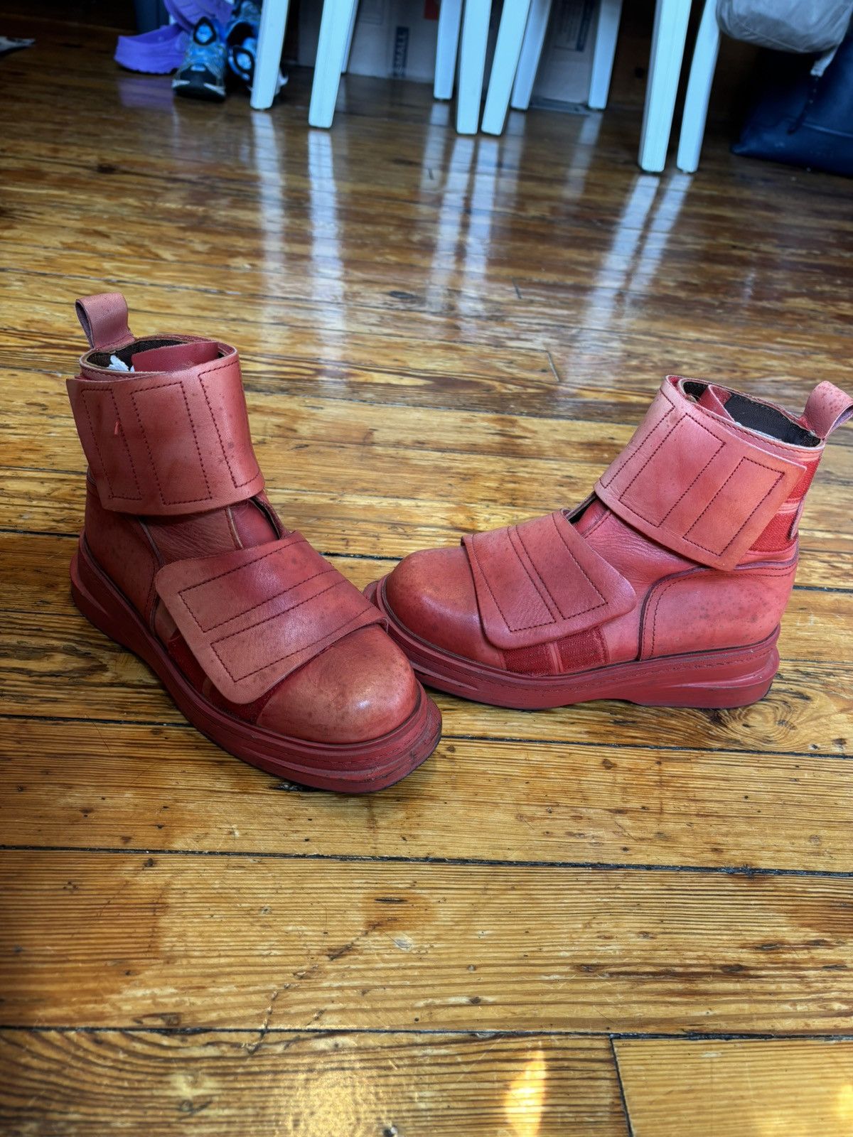 Dirk Bikkembergs DIRK BIKKEMBERGS BOOTS W 2 VELCRO STRAPS Size US 7 / IT 37 - 2 Thumbnail
