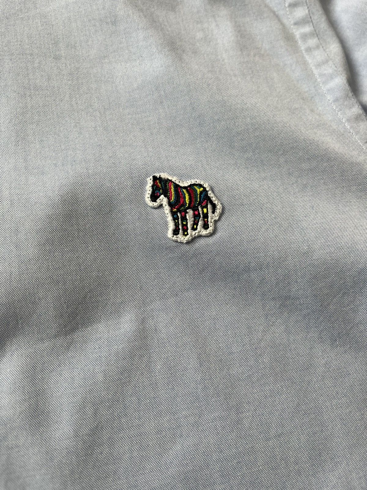 Paul Smith Paul Smith Tailored Fit Zebra Logo Short Sleeve Button Shirt Size US L / EU 52-54 / 3 - 3 Thumbnail