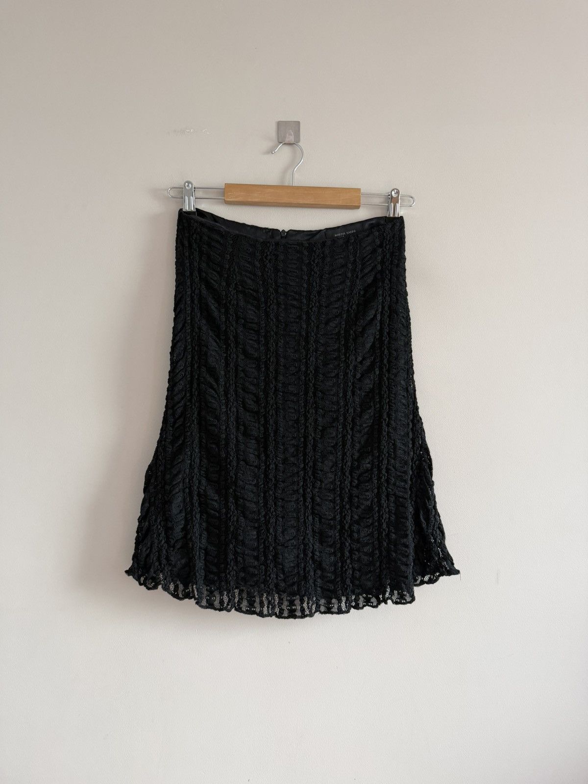 Vintage Sheer Lace Midi Skirt Size 28" / US 6 / IT 42 - 1 Thumbnail