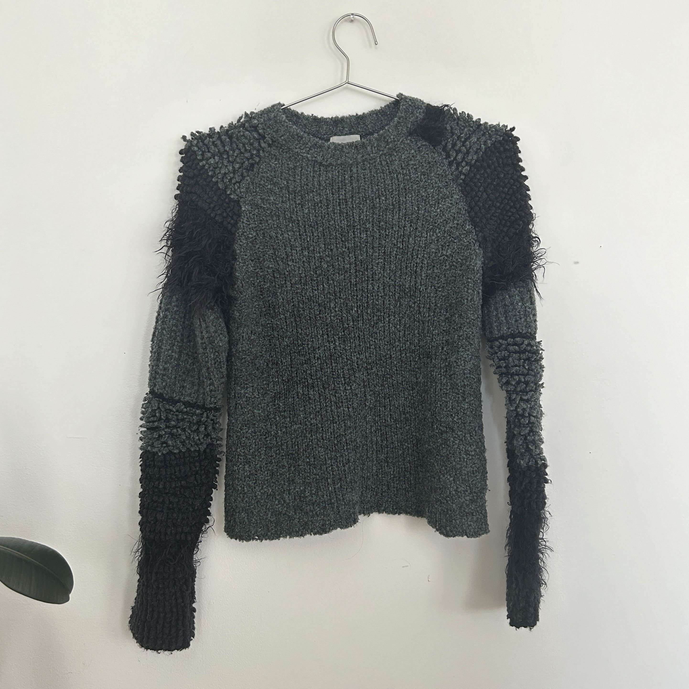 image of Miharayasuhiro Spiky Fur Sweater in Blue, Women's (Size Small)